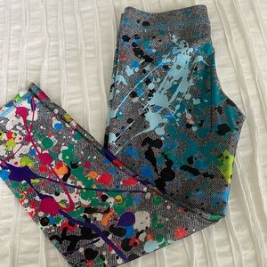 Terez splatter paint leggings